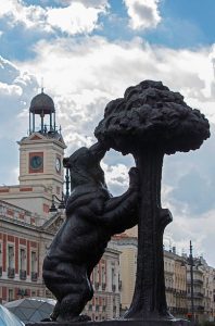 The Bear Statue in central Madrid