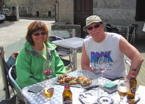 lunch stop on the Camino Finisterre