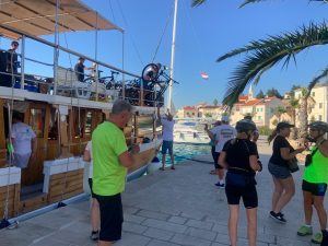 lifting down the bikes - Cycle Croatia