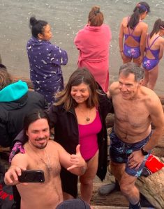 polar bear swim in Sidney BC