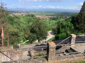 Via Francigena - the view from the top at San Miniato