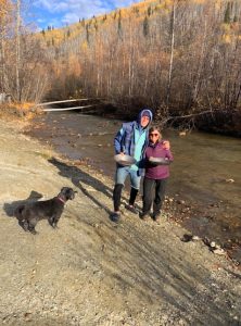 Panning for gold in Dawson City, Yukon